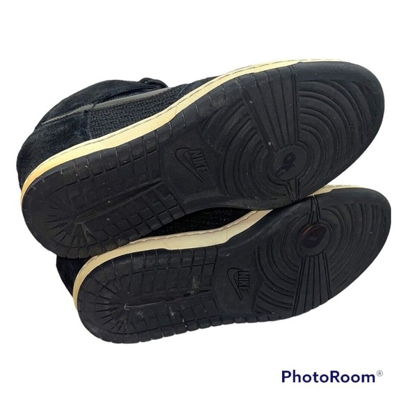 NIKE Dunk Sky Hi Essential Womens Size 7  Black 2" Hidden Wedge Sneakers Shoes - Picture 5 of 7
